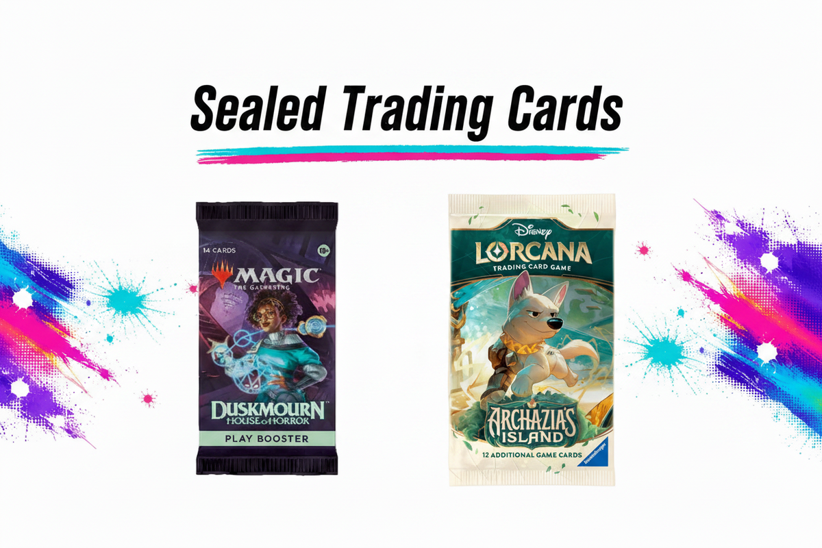 Sealed Trading Cards Collection Banner - Text Lowered