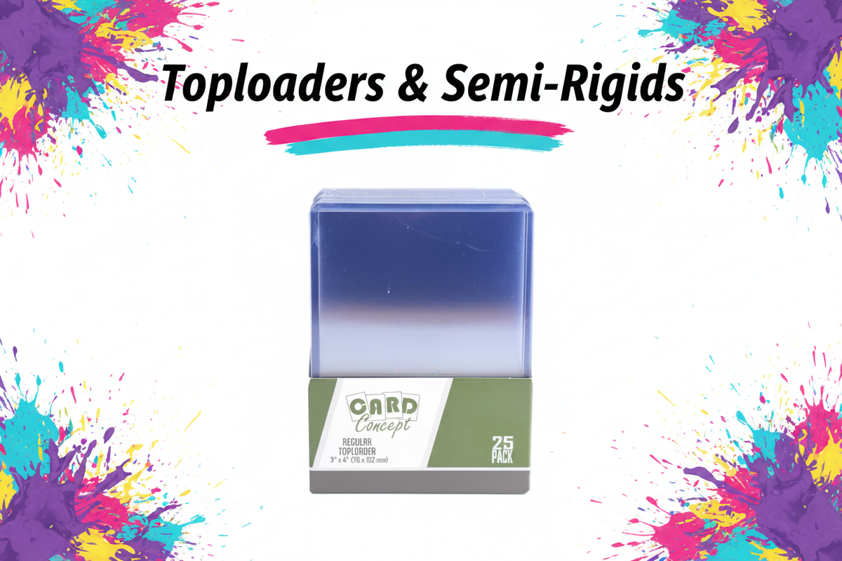 Toploaders & Semi-Rigids Collection Banner - Text Lowered