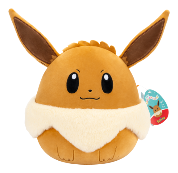 Plush Squishmallows 10in Pokémon Eevee toy  from Pokémon with a white background