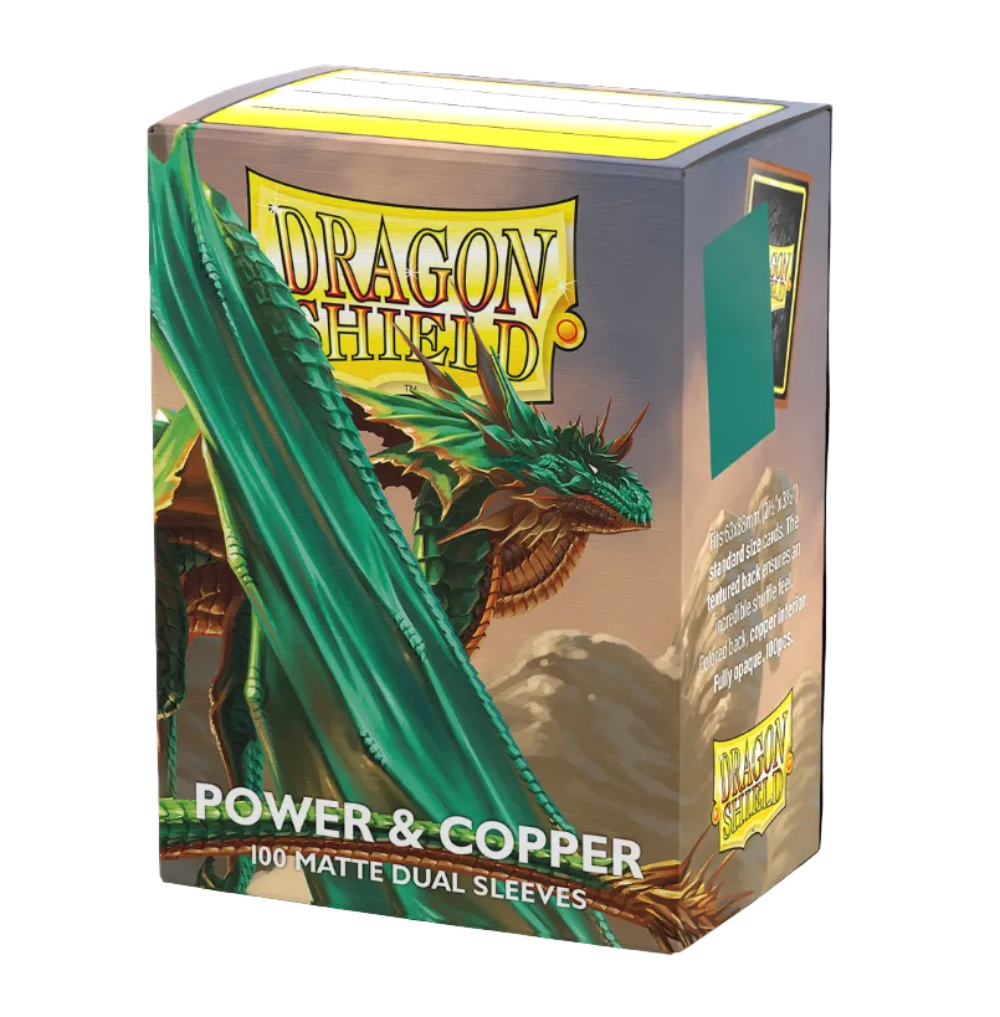 Dragon Shield Standard Dual Matte Sleeves – Power & Copper (100)