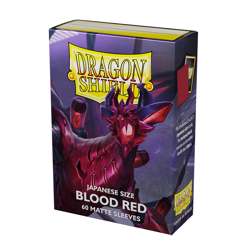 Dragon Shield Small Matte Sleeves – Blood Red (60pk)
