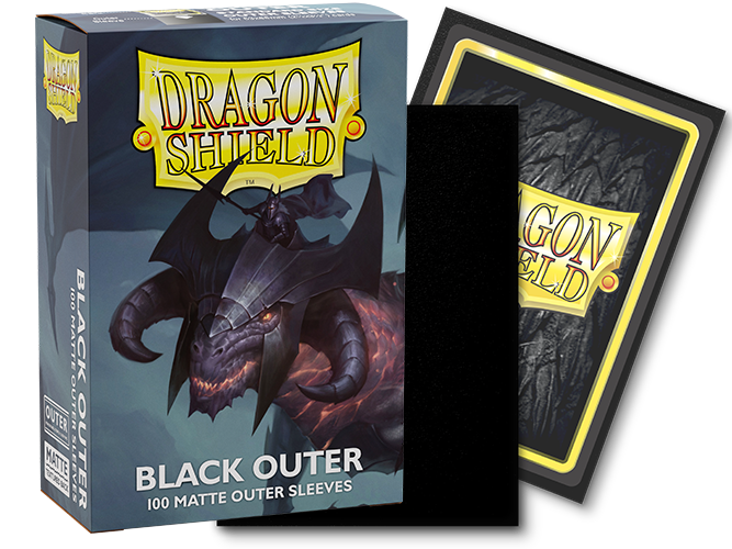 Dragon Shield Standard Outer Sleeves - Matte Black (100)