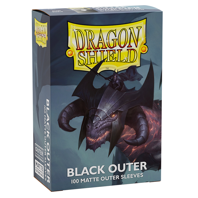 Dragon Shield Standard Outer Sleeves - Matte Black (100)