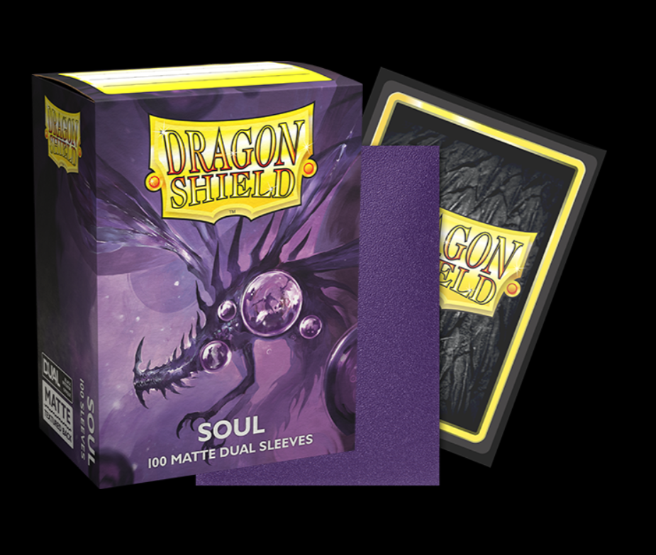 Dragon Shield Standard Dual Matte Sleeves - Metallic Purple 'Soul' (100 Sleeves)