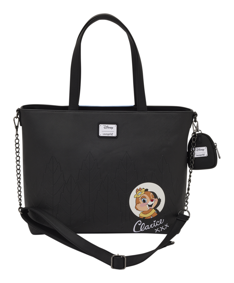 Loungefly Disney Chip 'n' Dale Two Chips Miss Tote Bag with Coin Bag