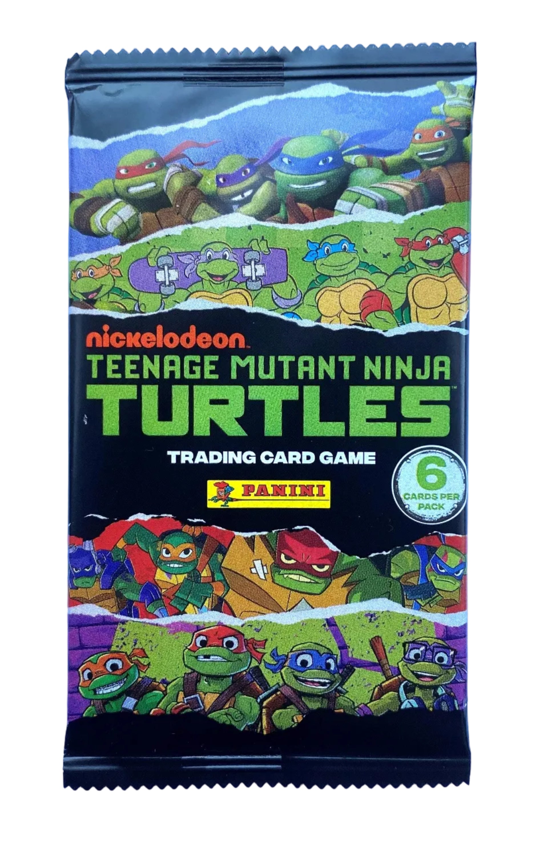 Pack of Teenage Mutant Ninja Turtles trading card game with characters on the packaging.