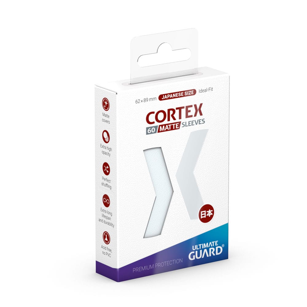Ultimate Guard Cortex Matte Sleeves - Japanese Size, Transparent (60 Sleeves)