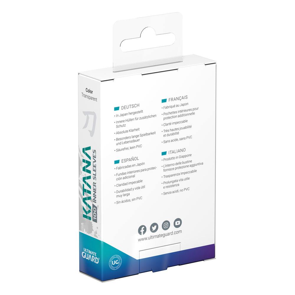 Ultimate Guard Katana Inner Sleeves - Standard Size (100 Sleeves)