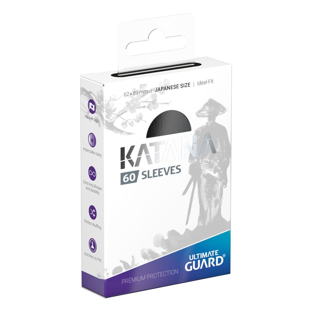 Ultimate Guard Katana Sleeves - Japanese Size, Black (60 Sleeves)