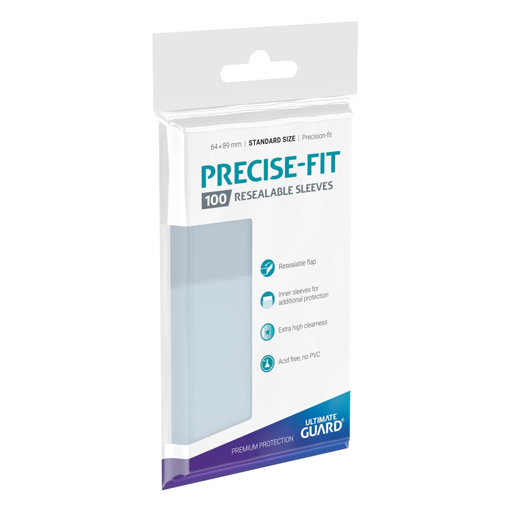 Ultimate Guard Precise-Fit Resealable Sleeves - Standard Size (100 Sleeves)