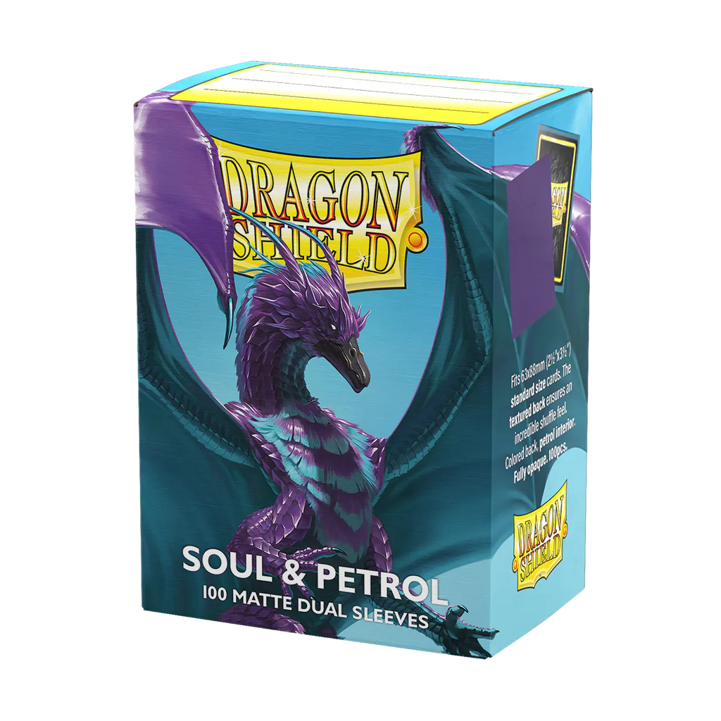 Dragon Shield Standard Dual Matte Sleeves - Soul & Petrol (100)