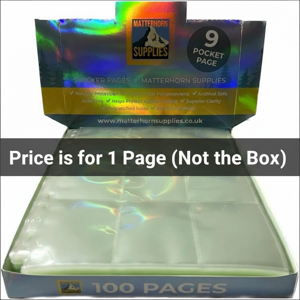 Matterhorn 9-Pocket Pages - Price is for 1 Page (Not the Box)